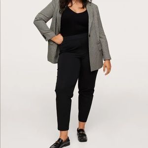 MANGO Trousers jose1 Black Sz 18 cropped ankle pants